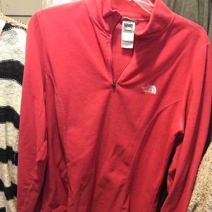 Pink north face size large